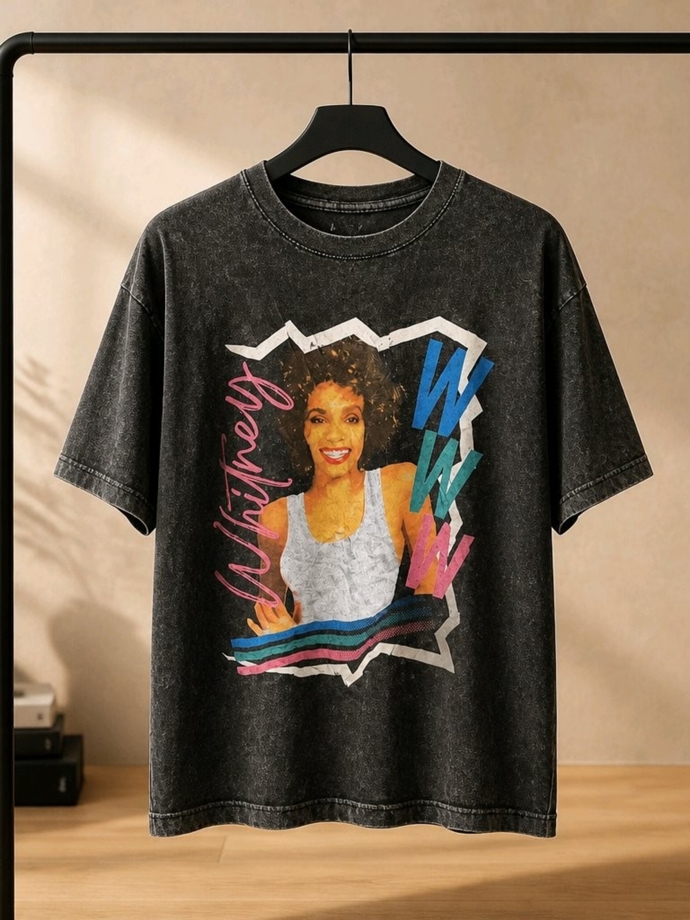 Graphic Whitney Tribute Tee - Black
